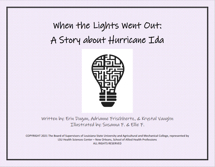 When the Lights Went Out: A Story About Hurricane Ida