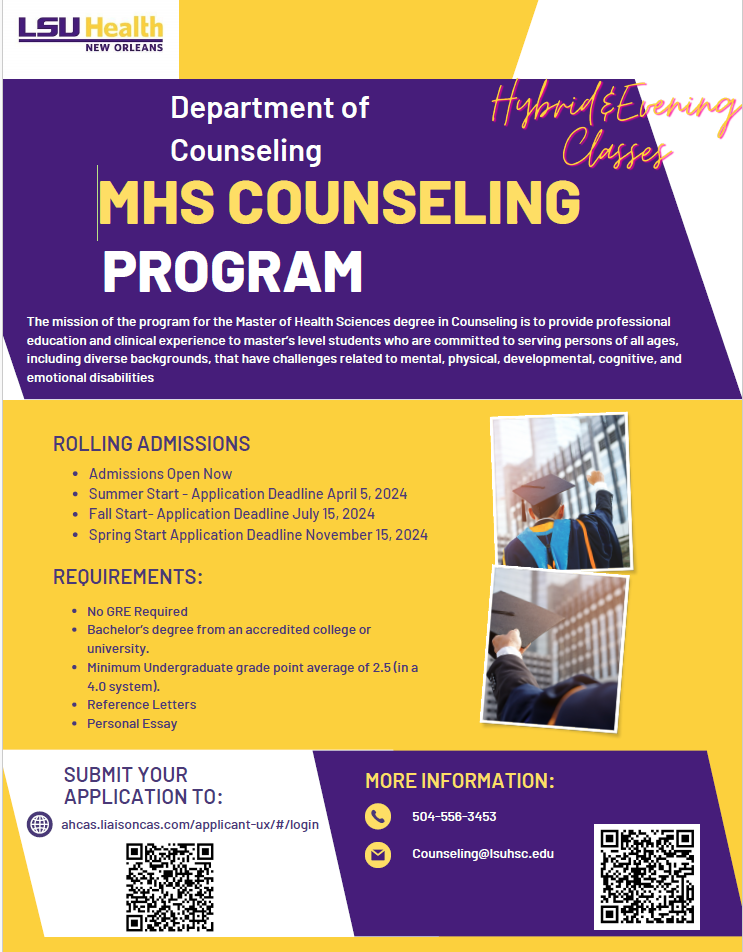 Counseling Flyer for Admission