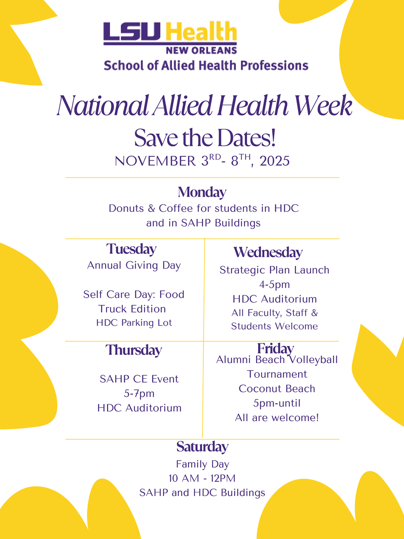 SAHP Allied Health Week