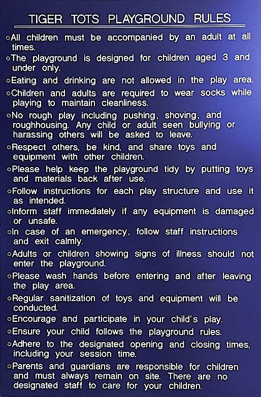 playground rules